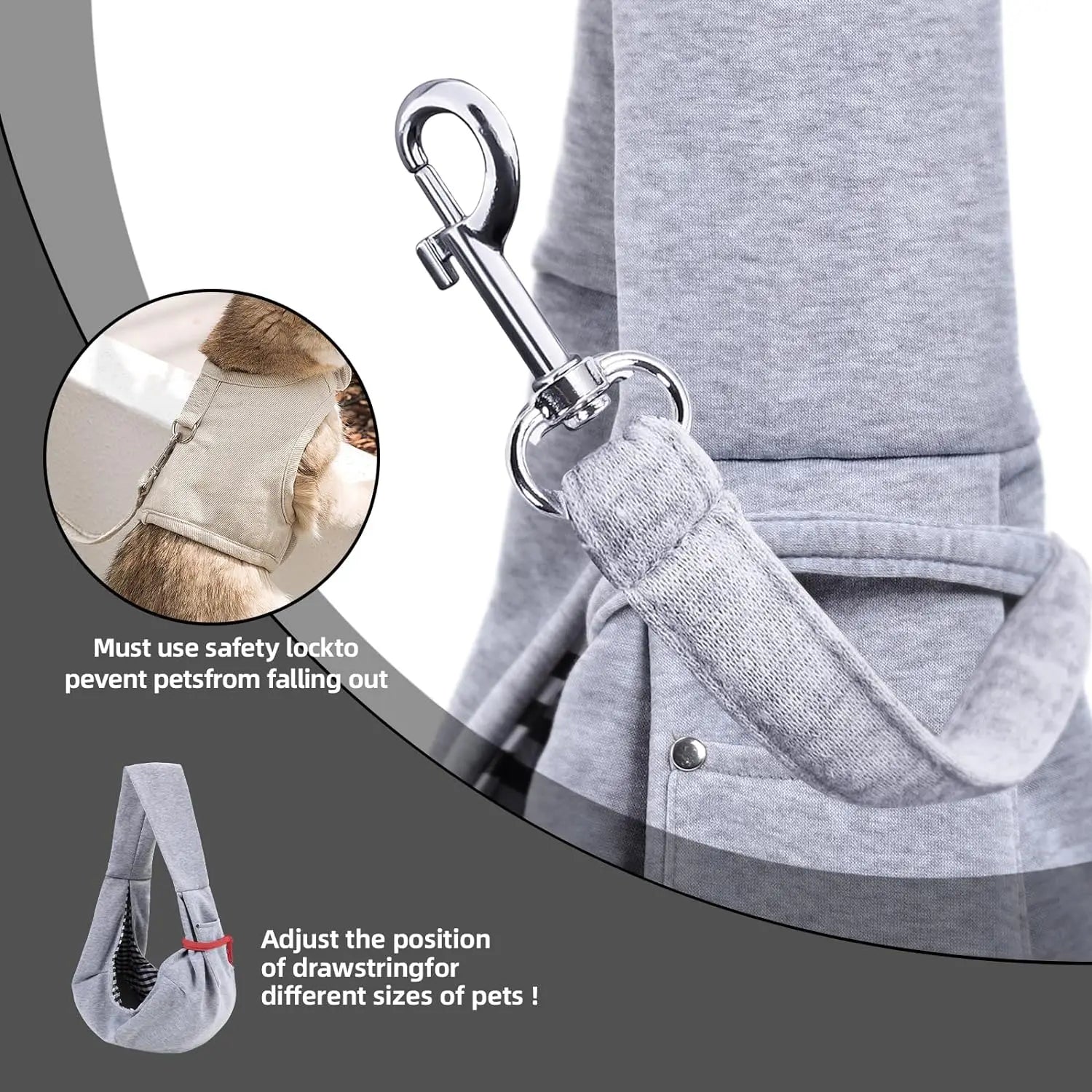Hands-Free Pup Sling Carrier Purse