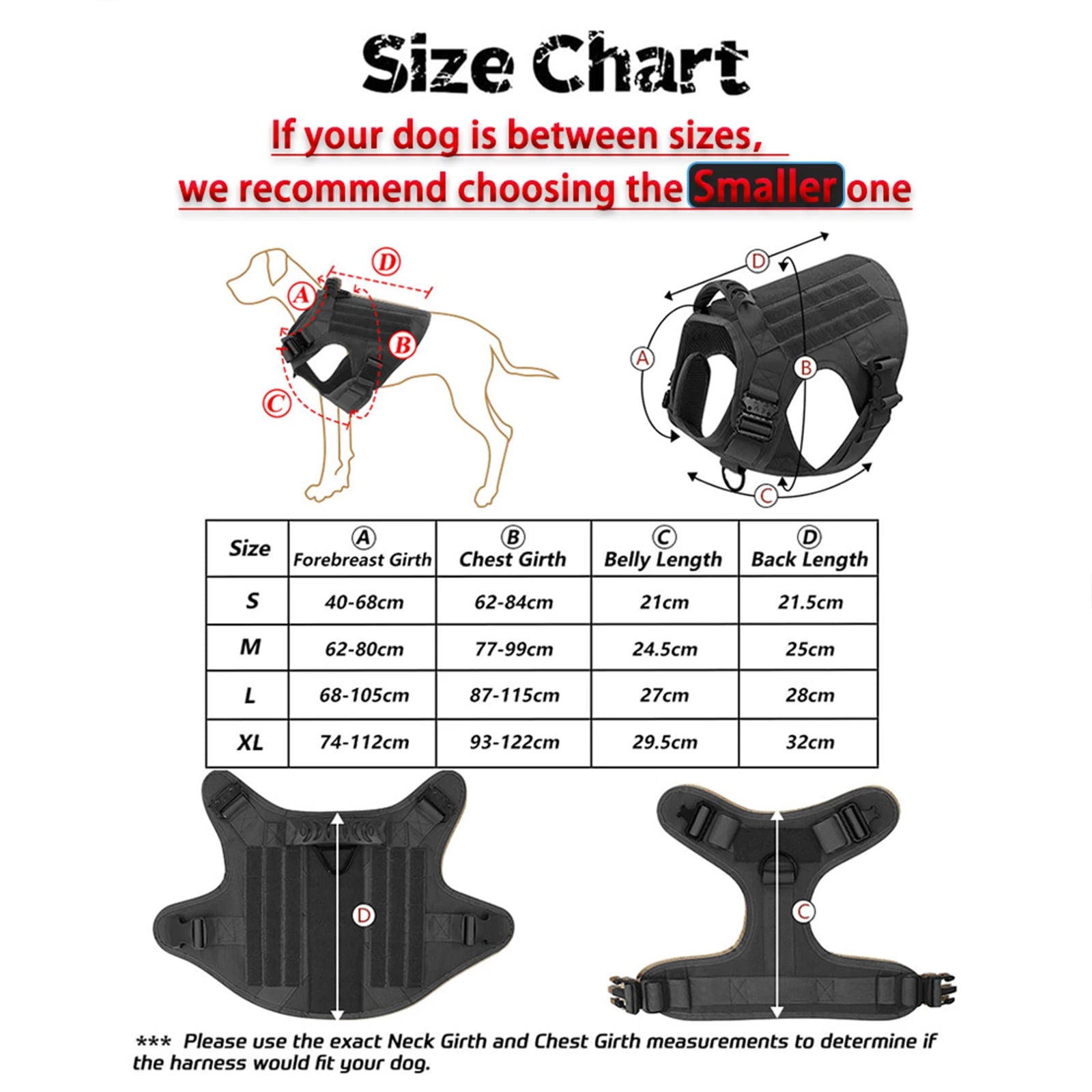 Tactical K9 Training Harness Vest