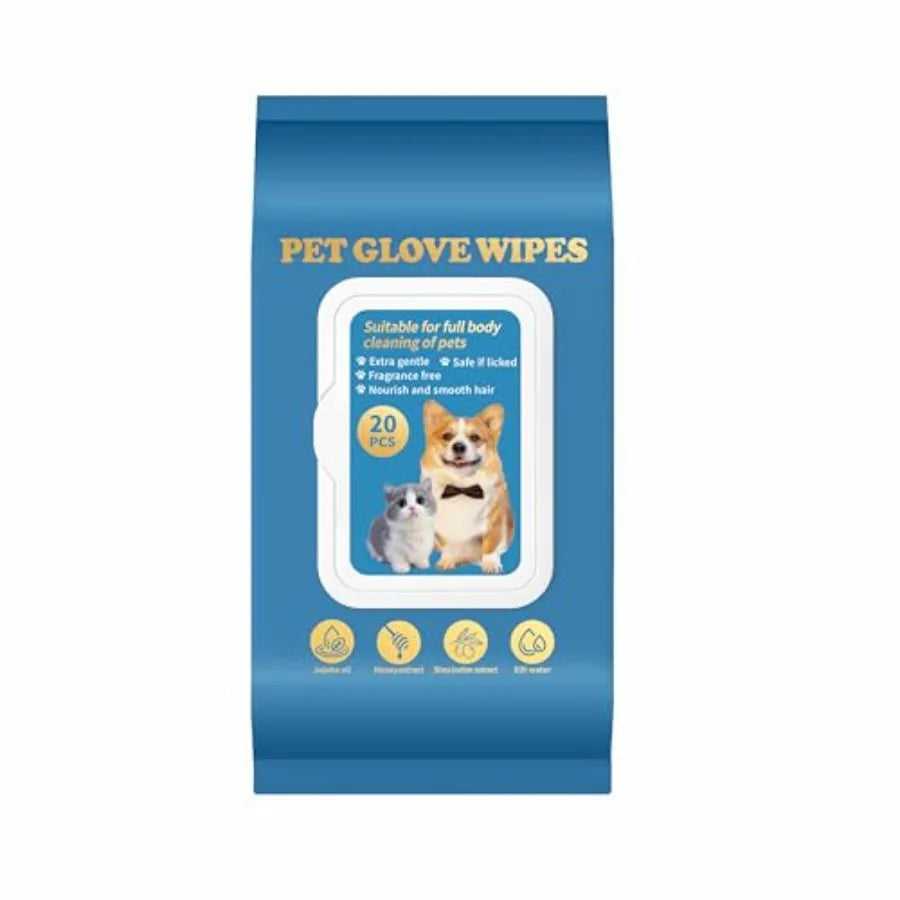 QuickClean Pet Glove Wipes