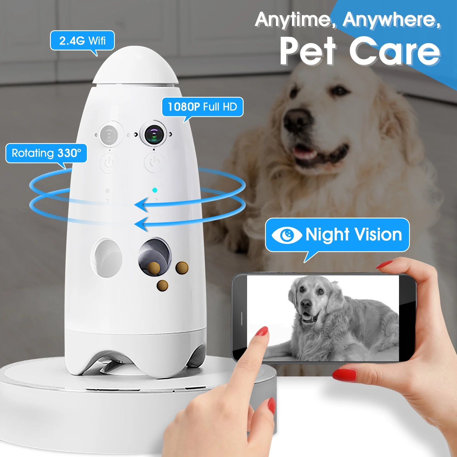 Pocket Pet Camera Treat Launcher